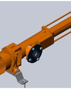 Eccentric pump M45 3.0KW cpl w/feet and flange